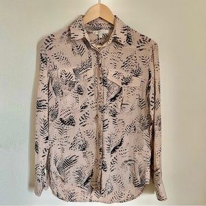 Banana Republic Silk Blouse Button Down